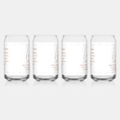 Monogram with Name Catholic Blessing Drinkware Set Blikvorm Glas (Rechts)
