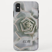 Monogram witte cactus bloem Case-Mate iPhone case (Achterkant)