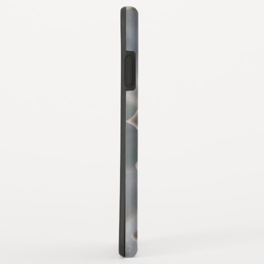 Monogram witte cactus bloem Case-Mate iPhone case (Achterkant/rechts)