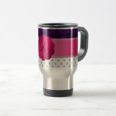 Monogram witte diamanten paarse damp reisbeker (Voorkant rechts)