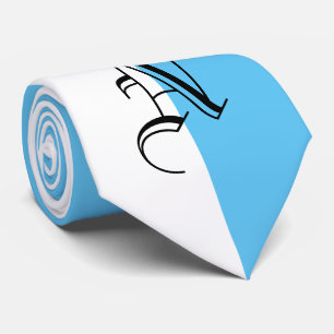 MONOGRAM-WITTE EN ENKELE KLEUR — VERANDERBARE BK STROPDAS