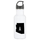 Monogram witte en zwarte Arizona Waterfles (Voorkant)