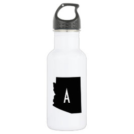 Monogram witte en zwarte Arizona Waterfles