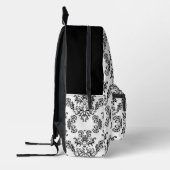 Monogram witte en zwarte demaspatroon bedrukte rugzak (Links)