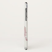 Monogram | Witte gewassen Case-Mate iPhone Case (Achterkant/links)