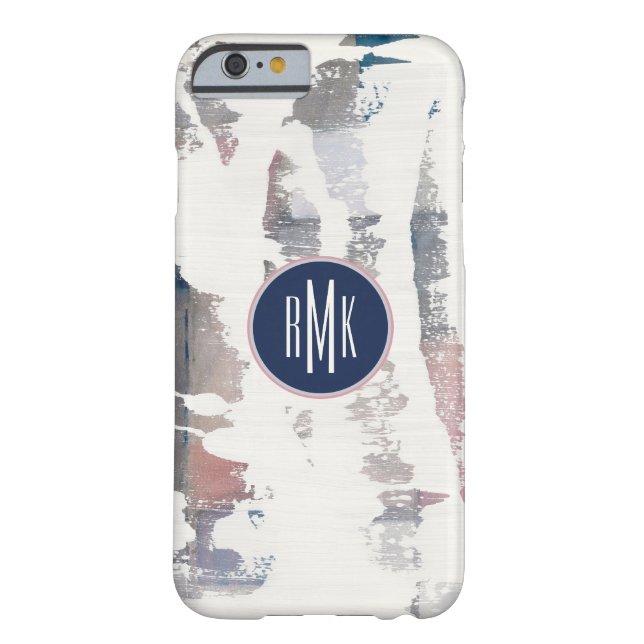 Monogram | Witte gewassen Case-Mate iPhone Case (Achterkant)