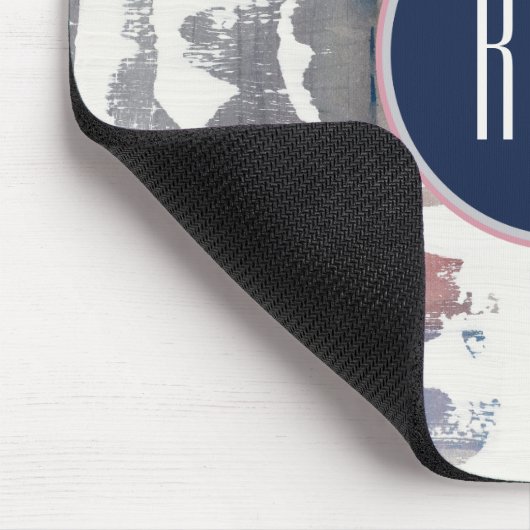 Monogram | Witte gewassen Muismat (Hoek)