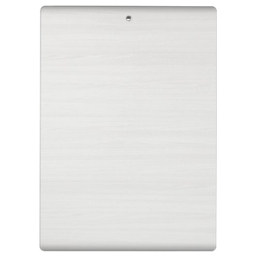 Monogram witte houtkorrel #2 klembord (Achterkant)