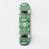 Monogram witte orchid Mandala Persoonlijk Skateboard (Voorkant)