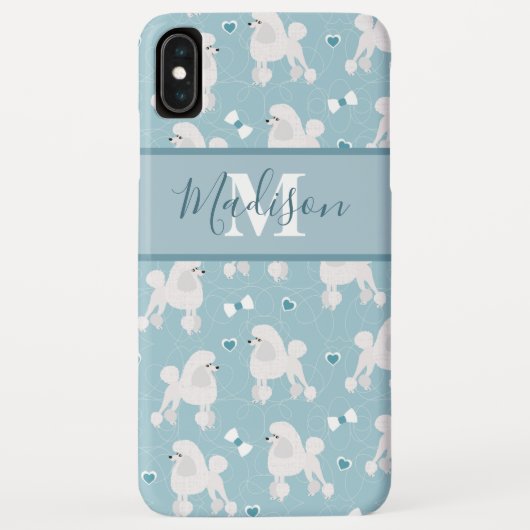 Monogram witte roodjes en roodroze roodroos Case-Mate iPhone case (Achterkant)