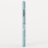 Monogram witte roodjes en roodroze roodroos Case-Mate iPhone case (Achterkant/rechts)