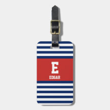 Monogram witte strepes voor de zeemacht