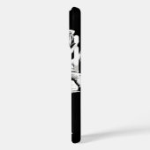 Monogram witte Tulieren op zwart Case-Mate iPhone Case (Achterkant / Links)