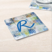 Monogram | Witte was III Kartonnen Onderzetters (Schuin)