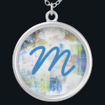 Monogram | Witte was III Zilver Vergulden Ketting<br><div class="desc">Modern</div>