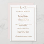 Monogram witte zwarte gouden bruine bruine bruine  kaart (Voorkant / Achterkant)