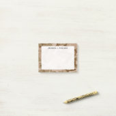 Monogram Woestijn Beige Bruin Groen Camo Camouflag Post-it® Notes (Op bureau)