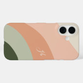 Monogram woestijn- en boskleur Case-Mate iPhone case (Achterkant (horizontaal))