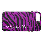 Monogram wolblad Zebra Stripes Case-Mate iPhone Case (Achterkant (Horizontaal))