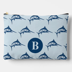 Monogram wolblauw zwaardvis etui