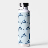Monogram wolblauw zwaardvis waterfles (Rechts)
