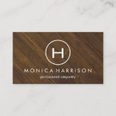 Monogram Wood Carpentry Visitekaartje (Voorkant)