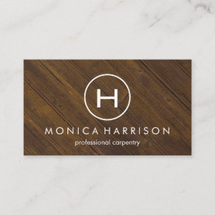Monogram Wood Carpentry Visitekaartje