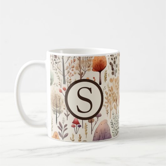 Monogram Woodland Cozy Cabin Koffiemok (Links)