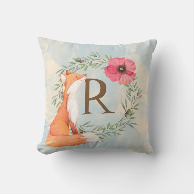 MONOGRAM Woodland Fox Kussen (Voorkant)