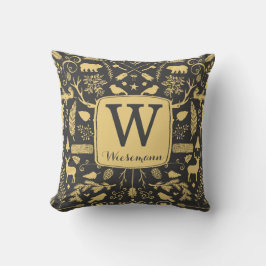 Monogram Woodland Holiday Sierkussen / Gold