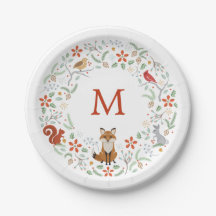 Monogram Woodland Wreatpaper Bord