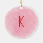 Monogram World's Best Teacher Ceramic Ornament (Achterkant)