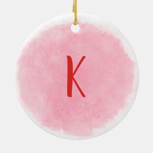Monogram World's Best Teacher Ceramic Ornament (Achterkant)