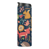 Monogram Woud, stijl Thermal Tumbler Thermosbeker (Geroteerd rechts)
