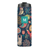 Monogram Woud, stijl Thermal Tumbler Thermosbeker (Voorkant)