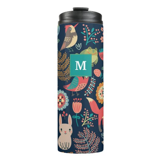 Monogram Woud, stijl Thermal Tumbler Thermosbeker (Voorkant)