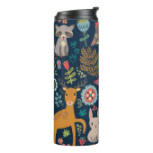 Monogram Woud, stijl Thermal Tumbler Thermosbeker (Gedraaid links)