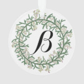 Monogram Wreater Kerstmis Ornament (achterkant)