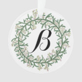 Monogram Wreater Kerstmis Ornament (voorkant)