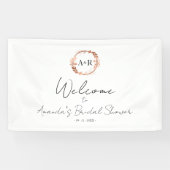 Monogram Wreater Vrijgezellenfeest Welkomstgebanne Spandoek (Horizontaal)