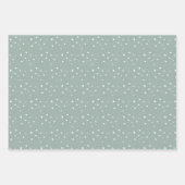 Monogram Wreath Merry Kerstfeestdag - Wrapping P Inpakpapier Vel (Voorkant 2)