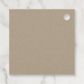 MONOGRAM WREATWEDDING VAN BLAUWE BLAUWE FOLIAGE BEDANKJES LABELS (Achterkant)