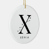 Monogram X hemelse naam Keramisch Ornament (Rechts)