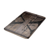 Monogram X Initiaal Bath, Kitchen Mat Cabin Rustic (Gekanteld)