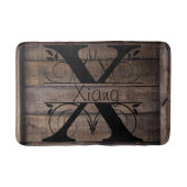 Monogram X Initiaal Bath, Kitchen Mat Cabin Rustic (Voorkant)