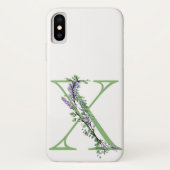 Monogram X lavendel Eucalyptus Case-Mate iPhone Case (Achterkant)