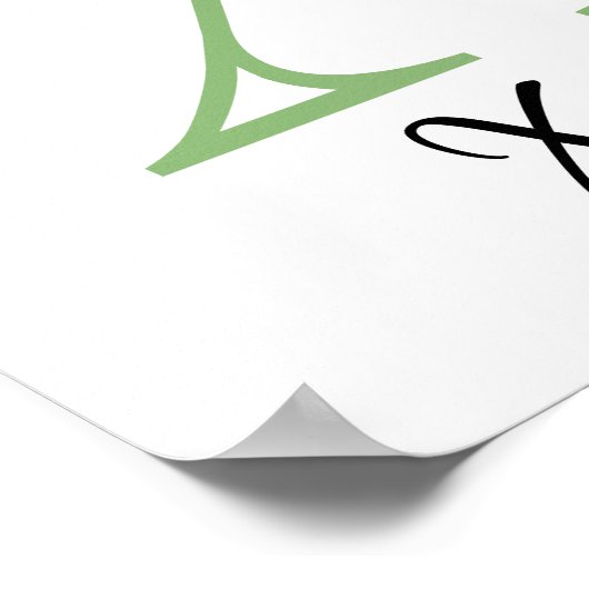 Monogram X Lavendel Eucalyptus Poster kinderkamer (Hoek)