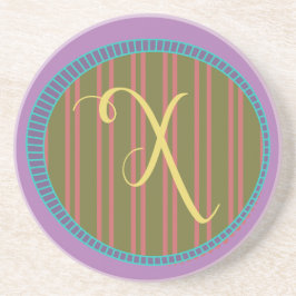 Monogram X Sandstone Onderzetter