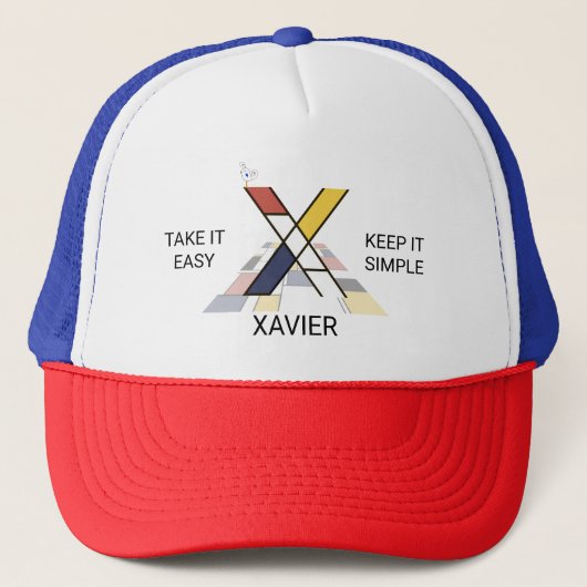 Monogram "X" - Xavier Trucker Pet (Voorkant)