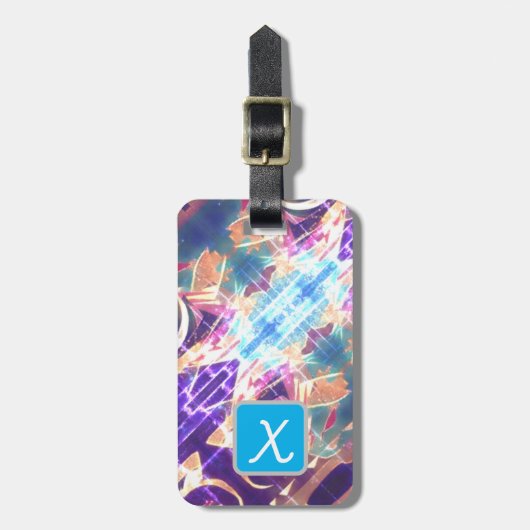 Monogram XTX Bagagelabel Naam Adres Telefoon (Voorkant verticaal)